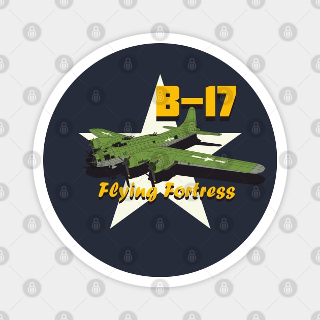 WW2 B-17 Flying Fortress heavy bomber Magnet by FAawRay